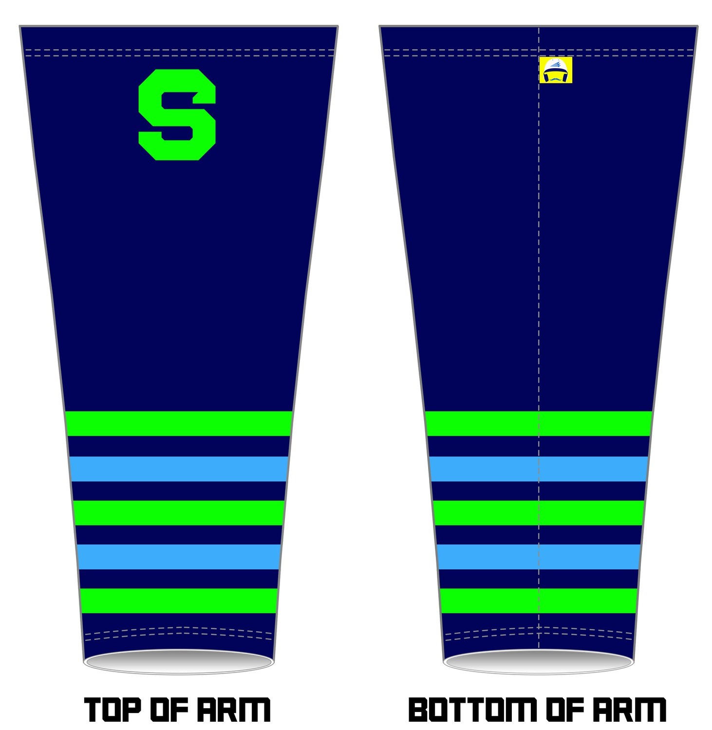 Tower City Spikes Full Arm Sleeves (1 Pair)