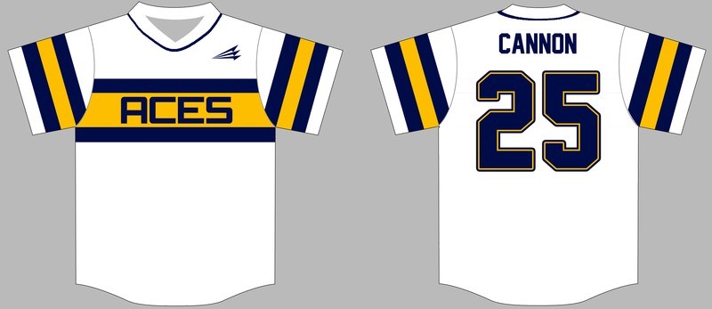 Davis Aces Custom Baseball Jersey Design #3