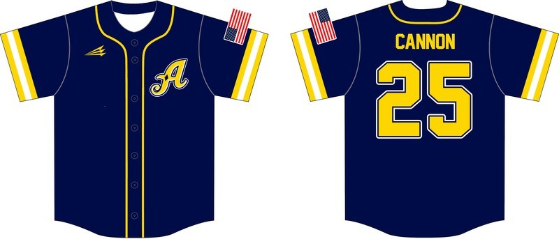 Davis Aces Custom Baseball Jersey Design #10