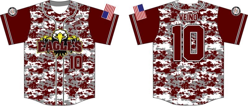 Eagles (Veino) Baseball Custom Jersey Design C