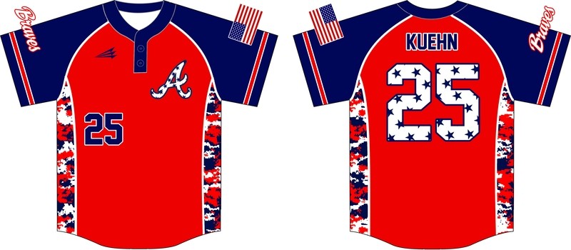 Asheville Braves Custom Baseball Jersey Design #1C