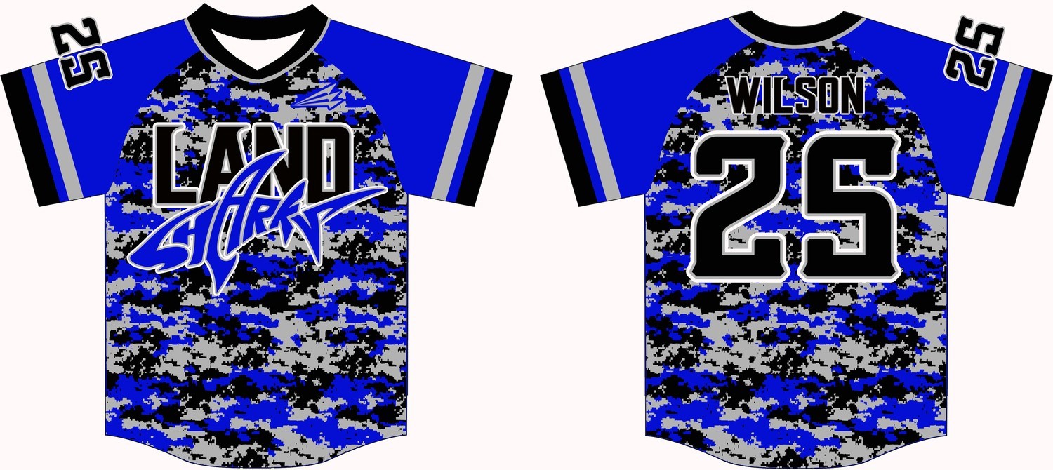 Land Sharks Custom Baseball Jersey Design #4