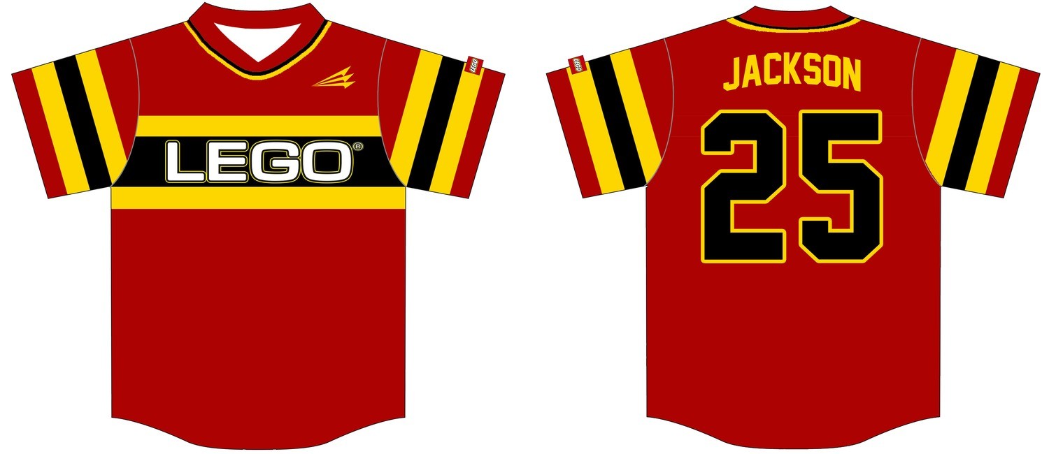 LEGO Softball Custom Jersey Design #1