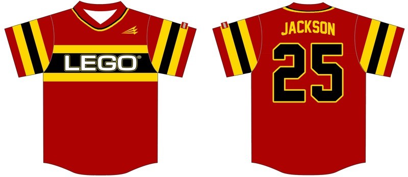 LEGO Softball Custom Jersey Design #1