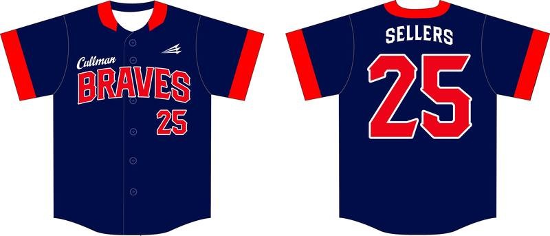 Cullman Braves Custom Baseball Jersey 2
