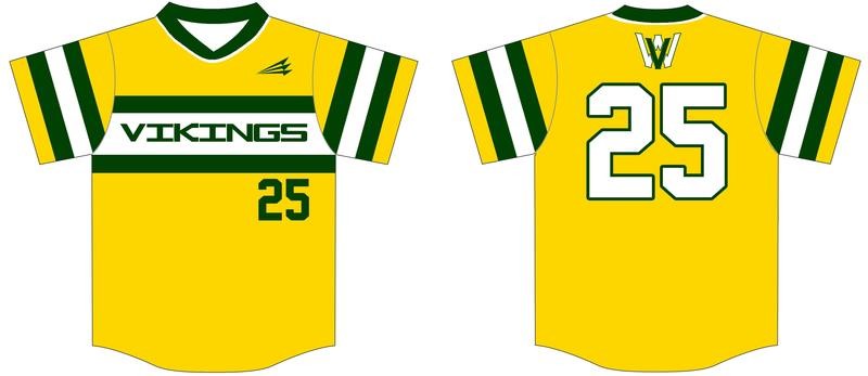 West High School Custom Baseball  Jersey Design #1c