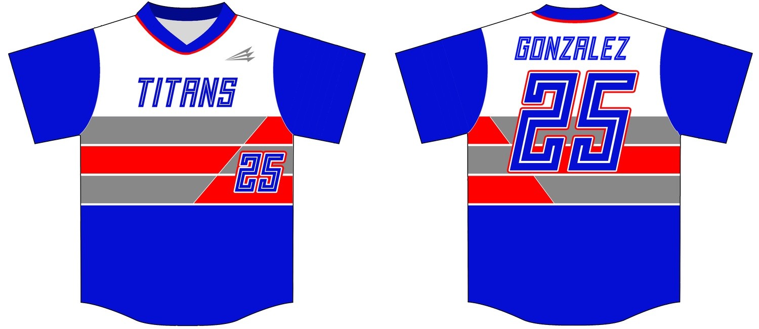 Howard County Titans Baseball Throwback Jersey #6B