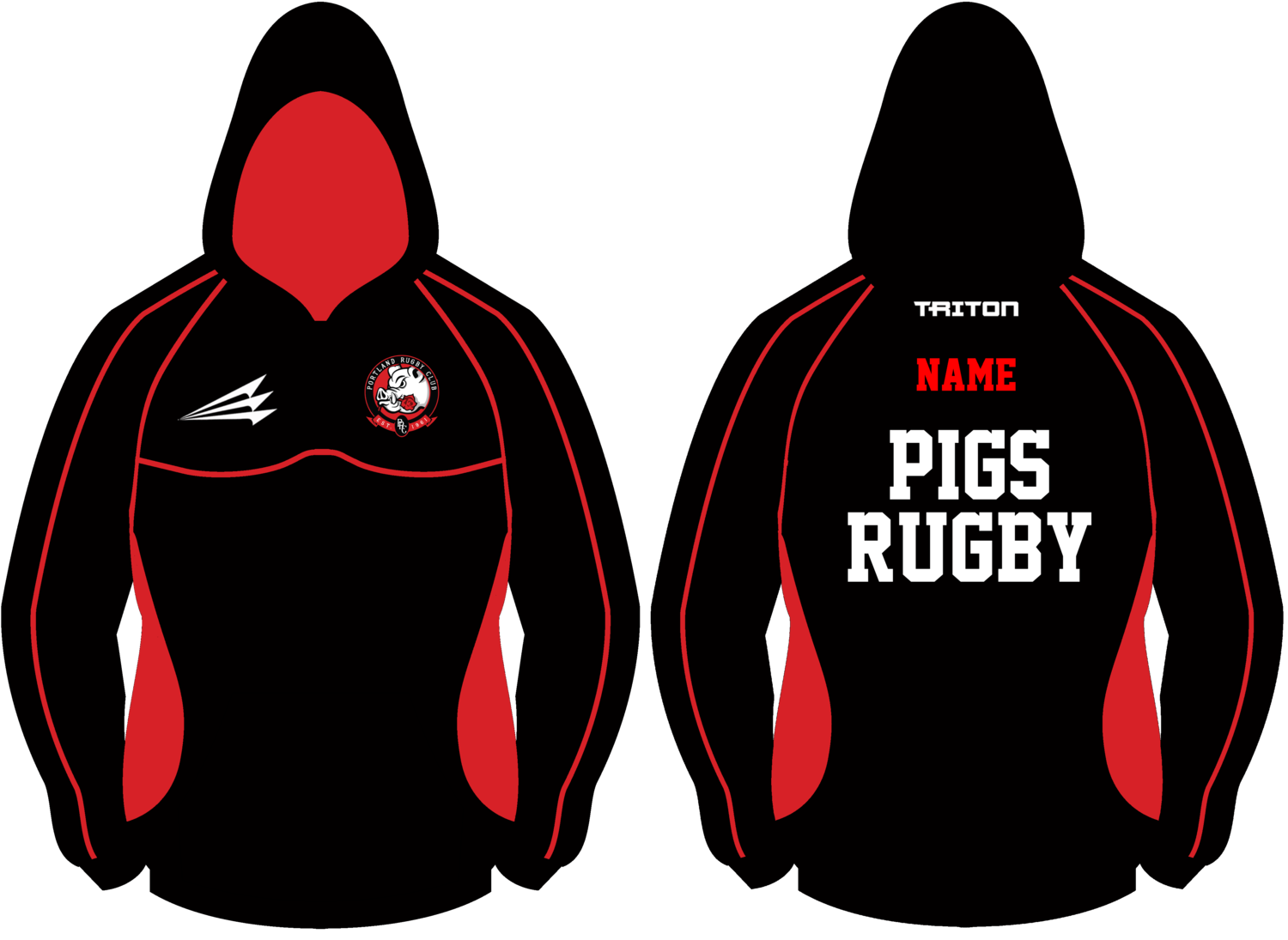 Portland Pigs Winterproof Sublimated Hoodie