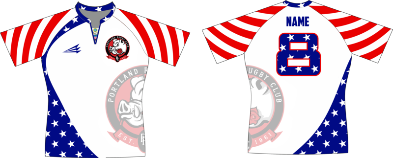 Portland Pigs Patriotic Rugby Jersey