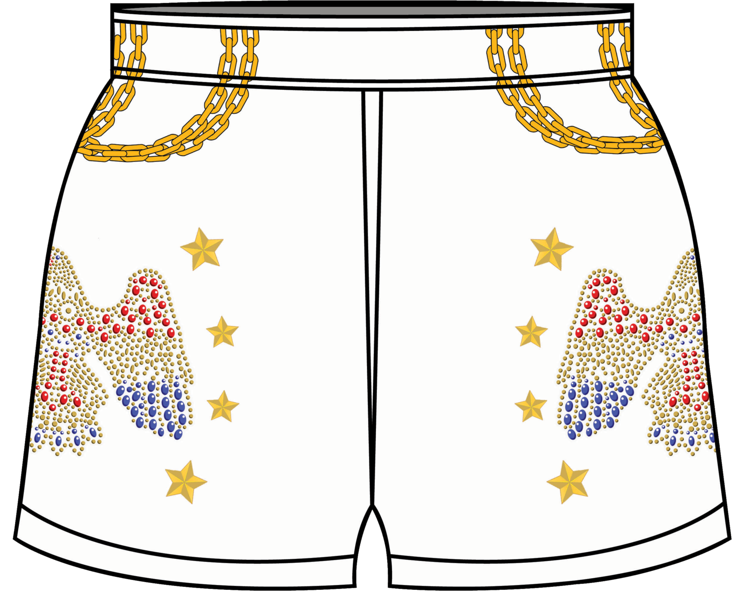 Memphis Old Boys &quot;Elvis&quot; Sublimated Game Shorts