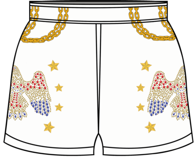 Memphis Old Boys &quot;Elvis&quot; Sublimated Game Shorts
