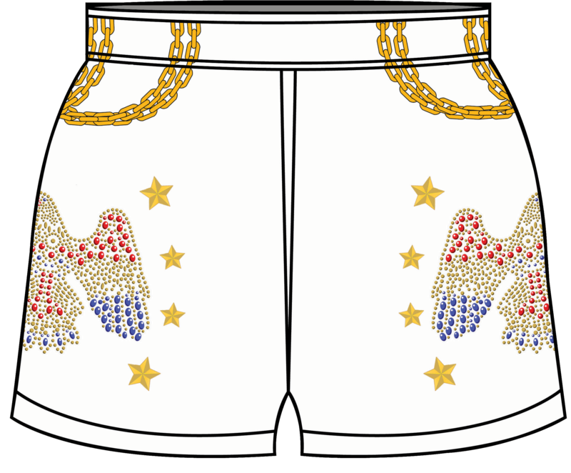 Memphis Old Boys &quot;Elvis&quot; Sublimated Game Shorts