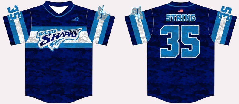 South Jersey Sand Sharks 2016 Baseball Jersey #18C