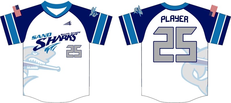 South Jersey Sand Sharks 2016 Baseball Jersey #9C