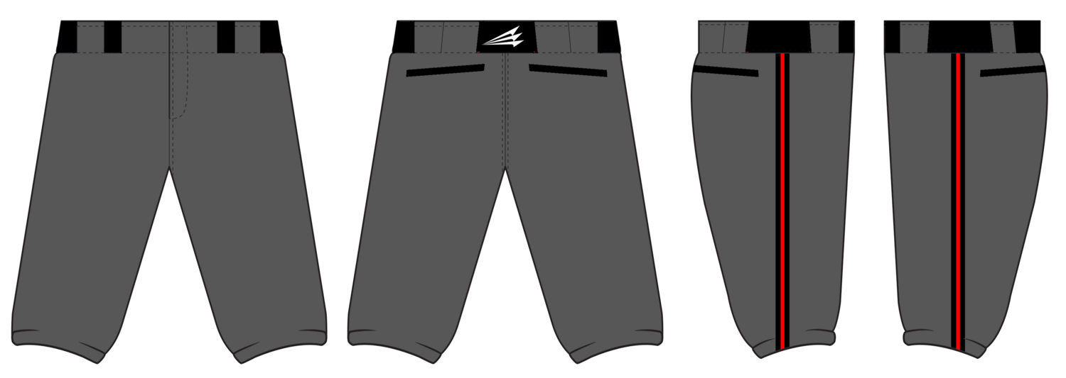 Acadiana Rippers Custom Baseball Pants Design #2C