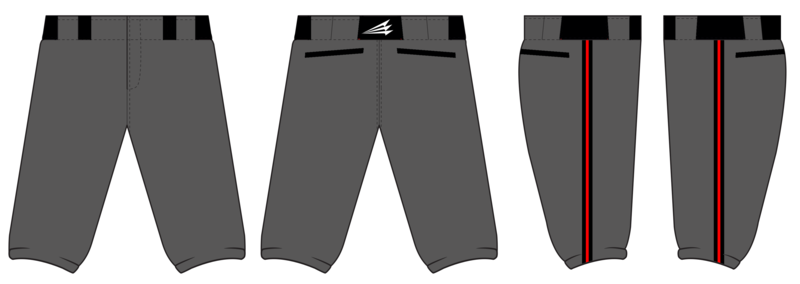 Acadiana Rippers Custom Baseball Pants Design #2C