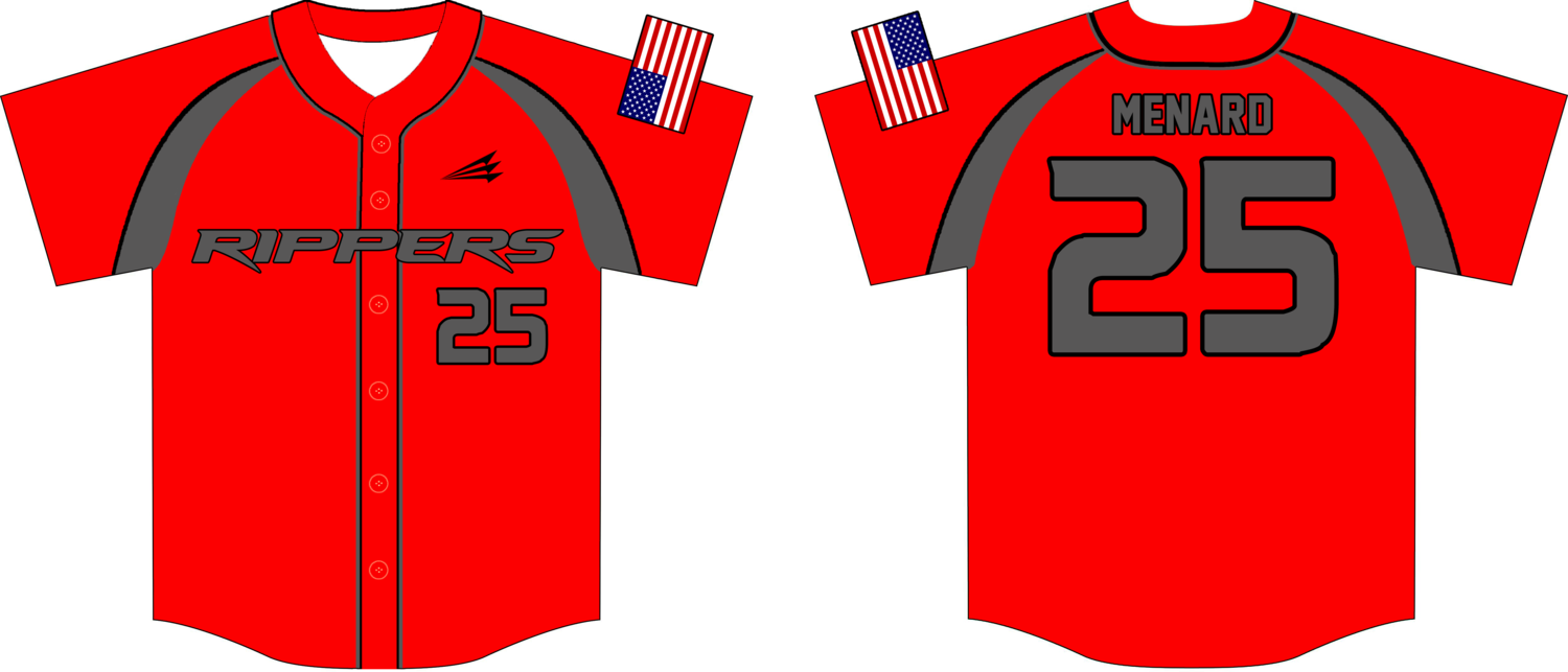 Acadiana Rippers Custom Nanodri Baseball Jersey #1A