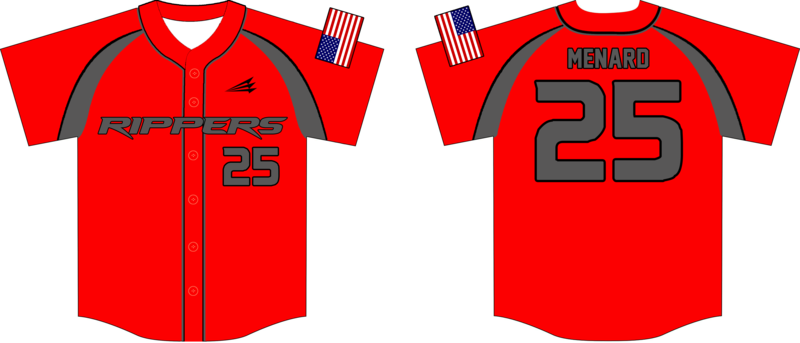Acadiana Rippers Custom Nanodri Baseball Jersey #1A