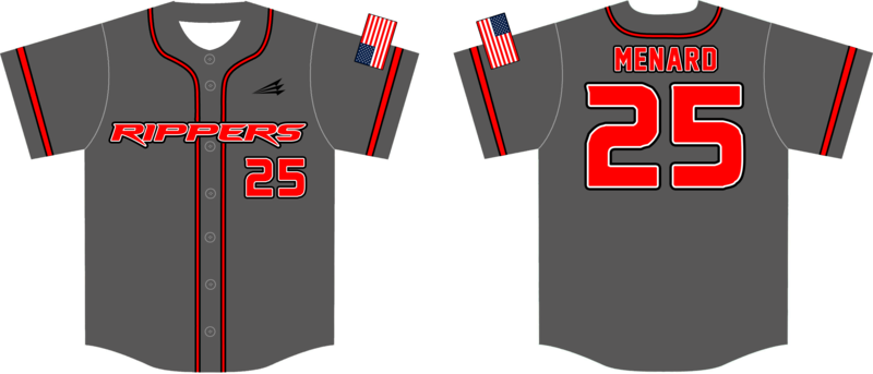 Acadiana Rippers Custom Nanodri Baseball Jersey #2