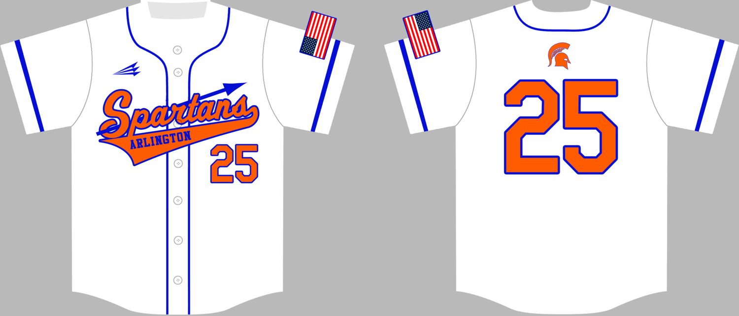 Arlington Spartans Custom Baseball Jersey Design #4C
