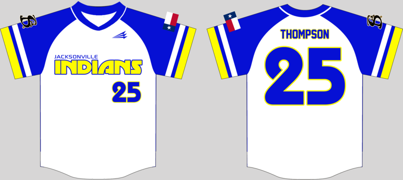 Jacksonville Indians Custom Baseball Jersey