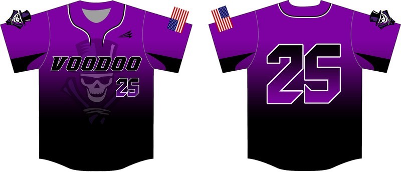 Voodoo Baseball Custom Jersey Design #1