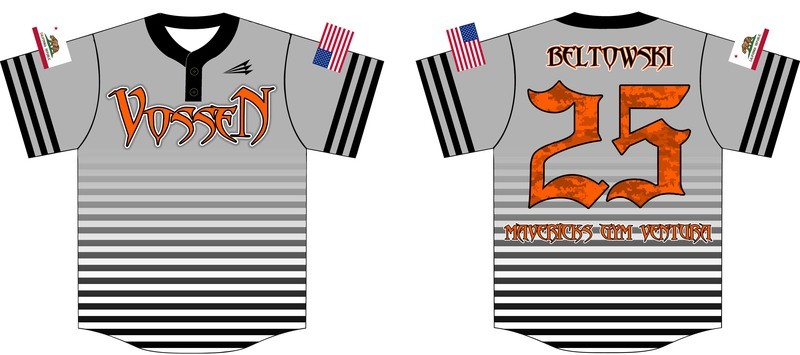 Vossen Baseball Custom Jersey Design #2