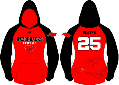 New England Razorbacks Baseball Custom Vulcan Hoodie #1