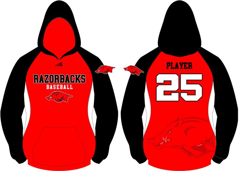 New England Razorbacks Baseball Custom Vulcan Hoodie #1
