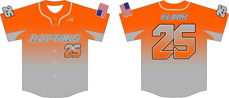 Alabama Raptors Baseball Jersey Design 4