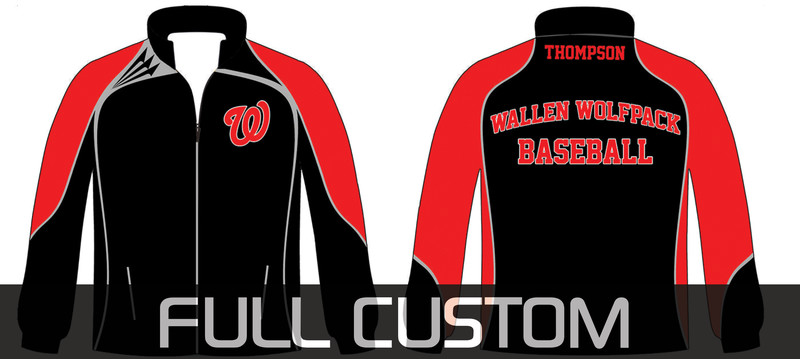 Wallen Wolfpack Baseball Crusader Rainproof  Track Jacket