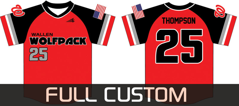 Wallen Wolfpack Baseball Custom Jersey Design #1