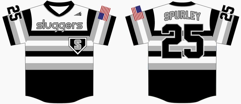 Sluggers Baseball Custom Jersey Design #4