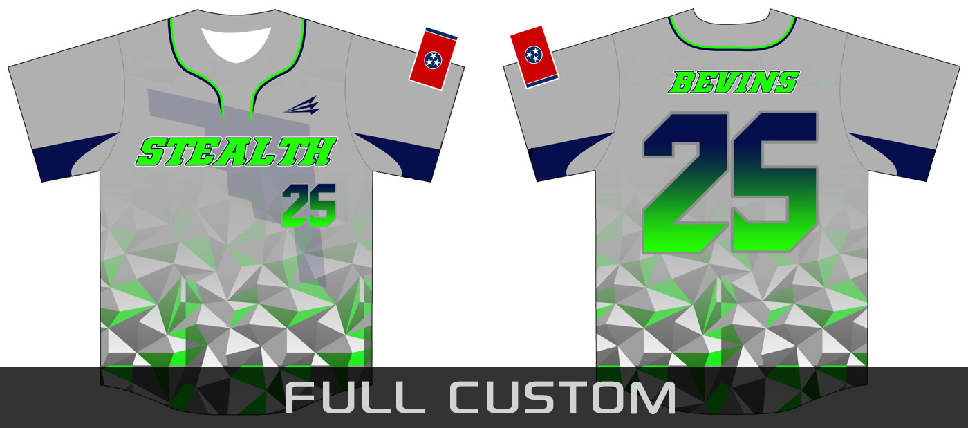 Stealth Baseball Grey Jersey 1