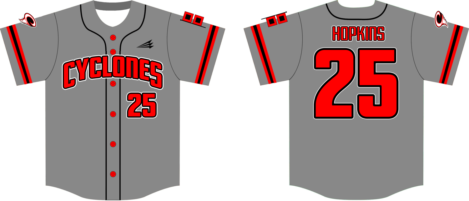 Clearwater Cyclones Custom Baseball Jersey #5