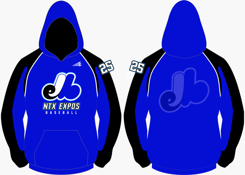 NTX Expos Baseball Custom Vulcan Hoodie #VH4