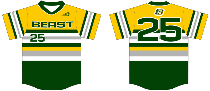 Southeast Texas Beast Baseball Custom Game Jersey D5