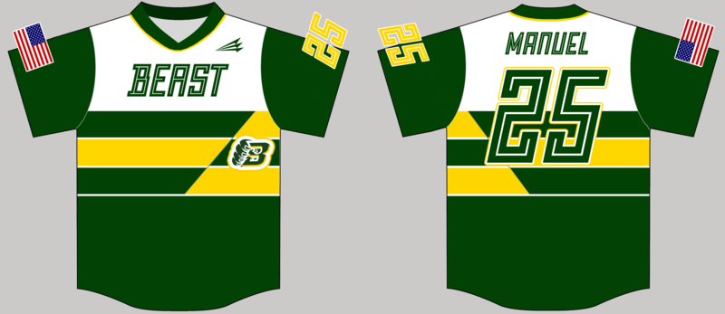 Southeast Texas Beast Baseball Custom Game Jersey 4b