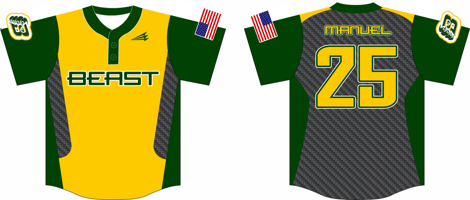 Southeast Texas Beast Baseball Custom Game Jersey 6c