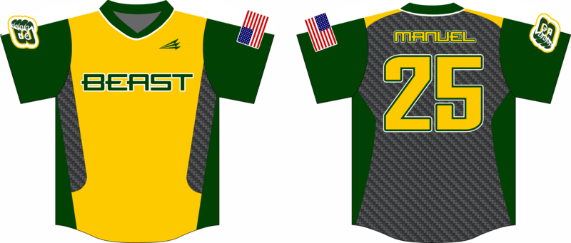 Southeast Texas Beast Baseball Custom Game Jersey 6b