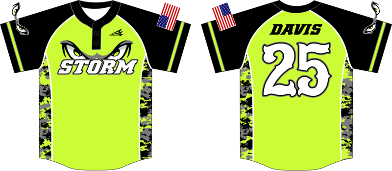 Mountain Storm Custom NanoDri Baseball Jersey #1