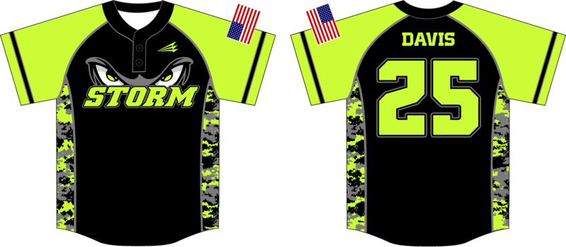 Mountain Storm Custom NanoDri Baseball Jersey #2