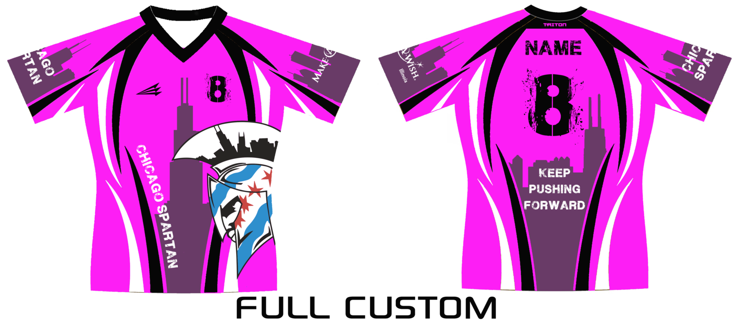 Chicago Spartan Pink Jersey Design #4