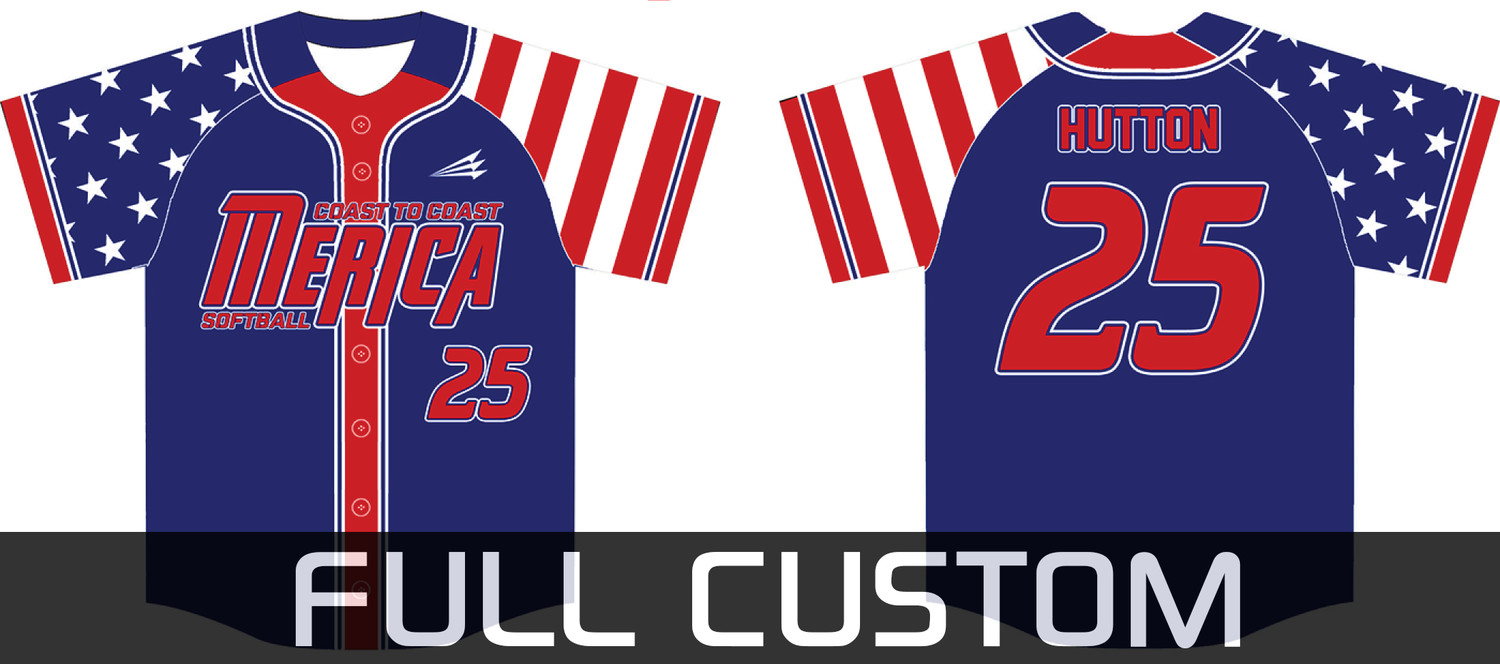 Merica Baseball Custom Jersey Design #2
