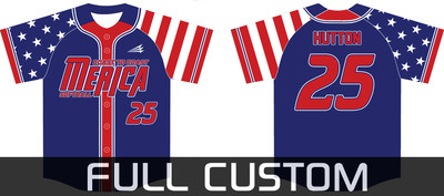 Merica Baseball Custom Jersey Design #2