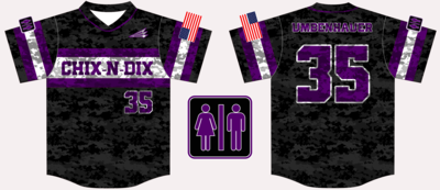 CHIX-N-DIX Custom Baseball Jersey #5