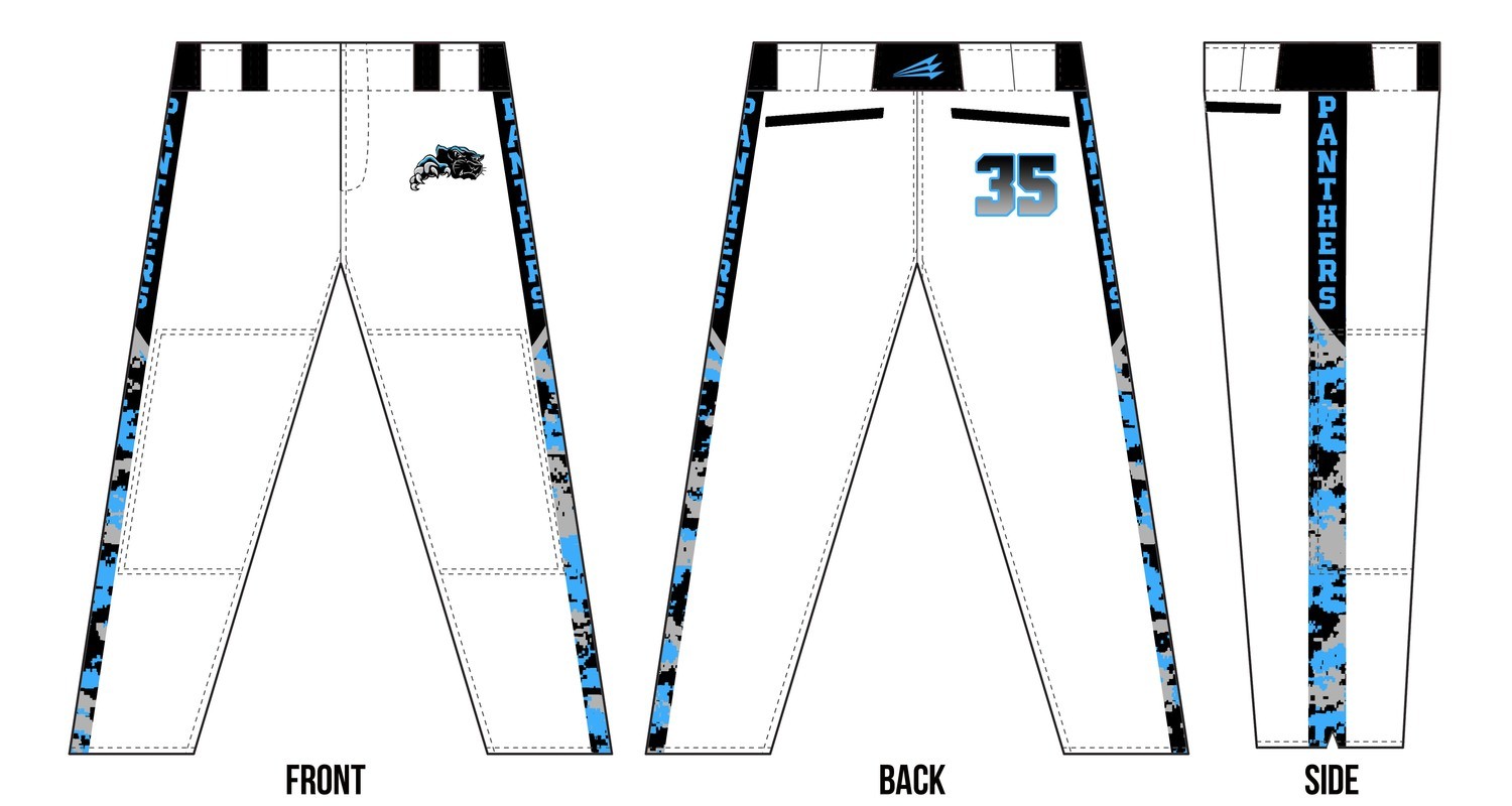 Southside Panthers Custom Baseball Pants #4A
