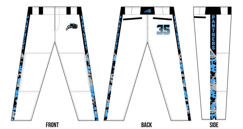 Southside Panthers Custom Baseball Pants #4A
