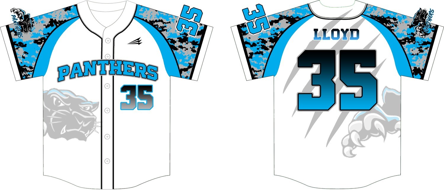 Southside Panthers Custom Baseball Jersey #4J
