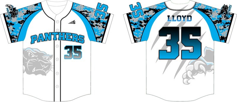 Southside Panthers Custom Baseball Jersey #4J